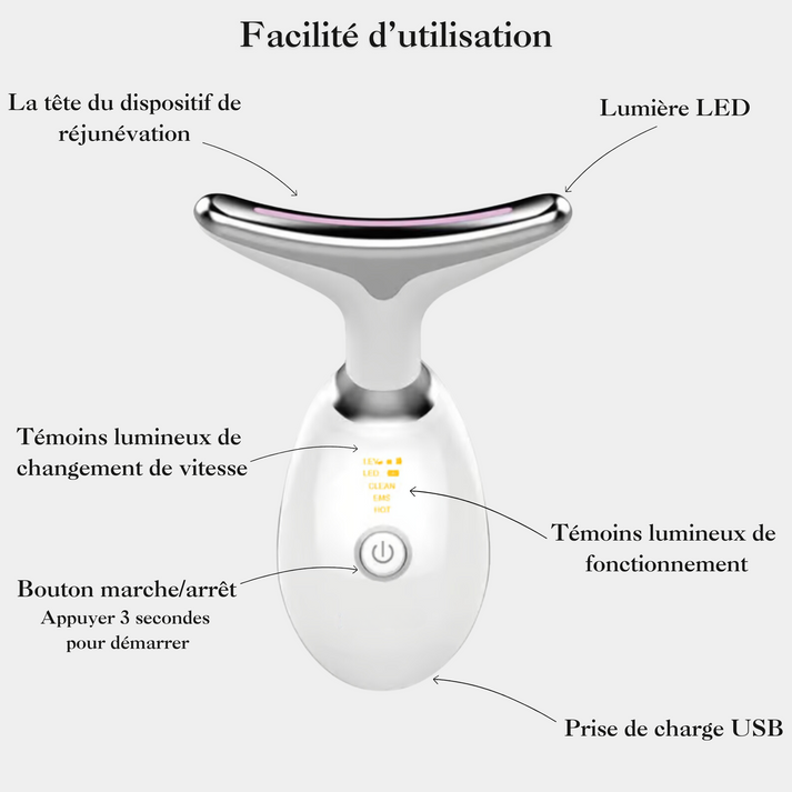 Sculpteur visage et cou – Lift, raffermit et rajeunit instantanément